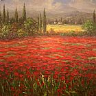 Famous Field Paintings - Poppy Field Splendor